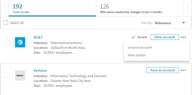 Save Leads and Accounts in LinkedIn Sales Navigator